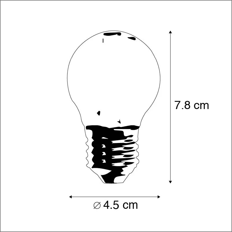 Zestaw 5 żarówek LED E27 z możliwością ściemniania 5W 470lm 2700K