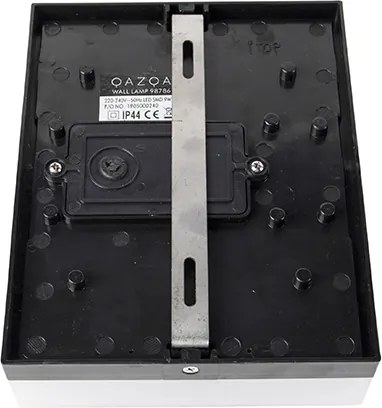 Lampa ścienna zewnętrzna czarna IP44 w tym LED z czujnikiem zmierzchu - Dualy