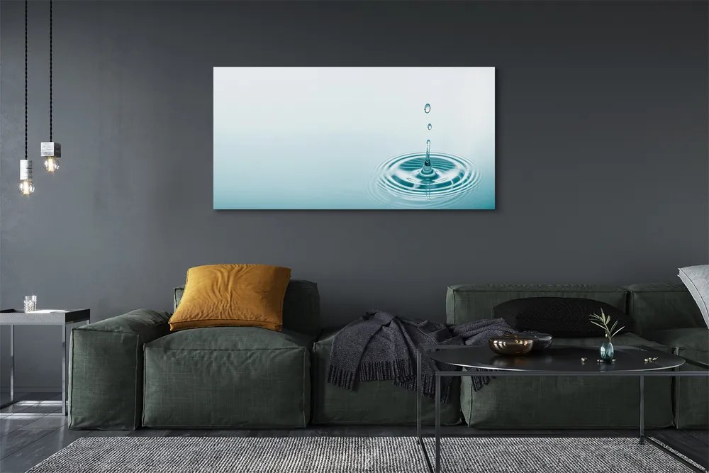 Duży obraz na płótnie Kropla Wody w Makrofotografii