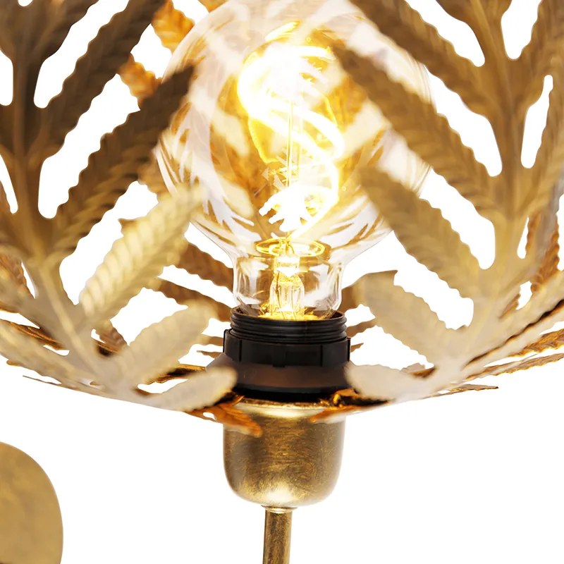 Vintage Lampa ścienna złota 25 cm - Botanica Rustykalny / Vintage Oswietlenie wewnetrzne