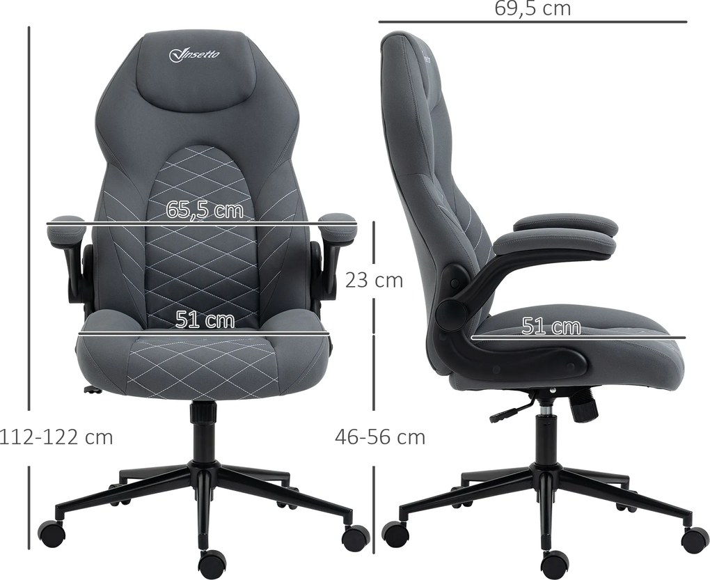 Vinsetto Krzesło biurowe z zagłówkiem