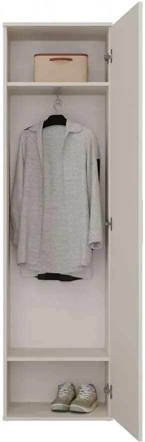 Kaszmirowa Szafa Z Drążkiem I Lustrem L4-F16