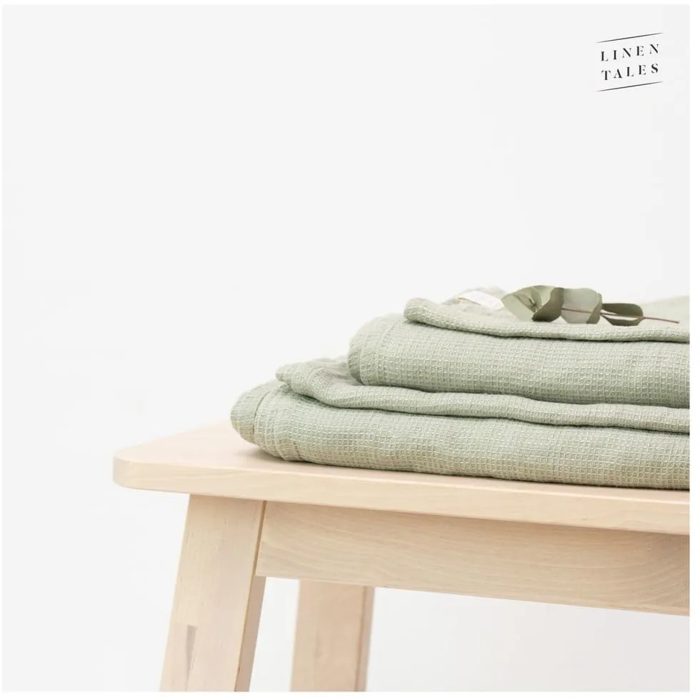 Zielony lniany ręcznik 65x45 cm – Linen Tales