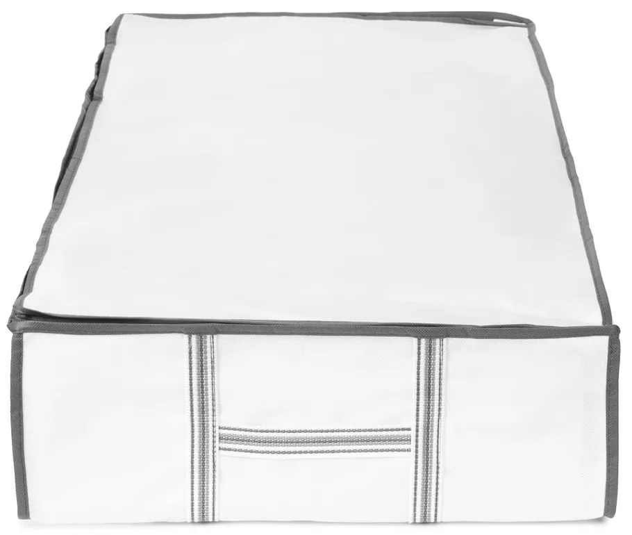Tekstylny/plastikowy pojemnik pod łóżko próżniowy 105x45x15,5 cm Life – Compactor