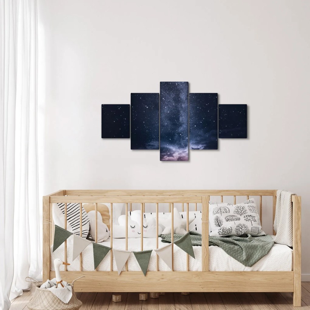 Obraz gwiaździstego nieba (125x70 cm)