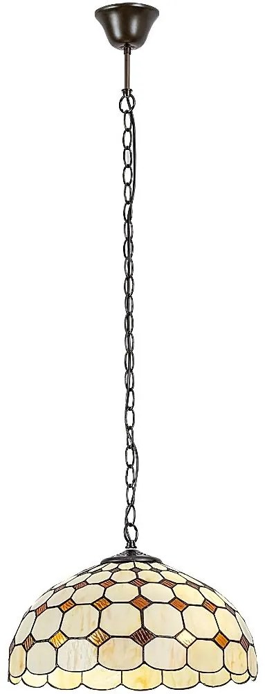 Brilagi - żyrandol witrażowy Tiffany na łańcuchu DORAN 2xE27/60W/230V