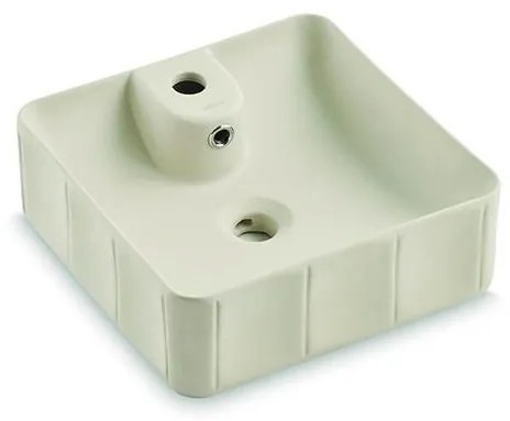Bathco 4162 - Umywalka nablatowa CIRCUS 40x40 cm porcelana/beżowa