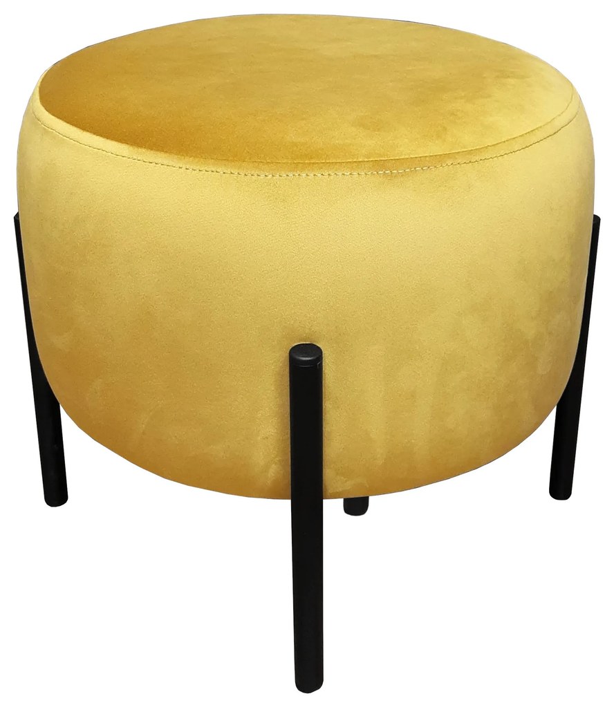 Pufa OLA LOFT ławka podnóżek metal MG15