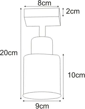 Czarny druciany loftowy kinkiet - S578-Syntio