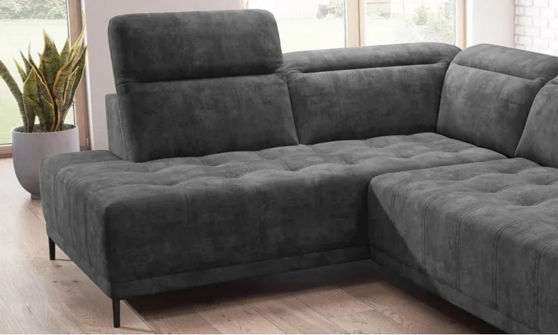 Narożnik FOCUS L z elektryczną regulacją w tkaninie SALVADOR 15 WERSAL