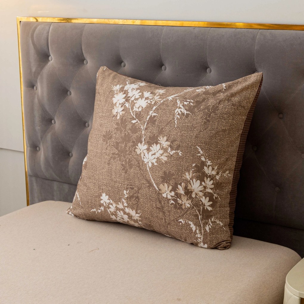 PrzytulneMieszkanie.pl PrzytulneMieszkanie.pl Pościel z mikroflanelu BRONIVA brązowe Rozmiar pościeli: 70 x 90 cm | 140 x 200 cm