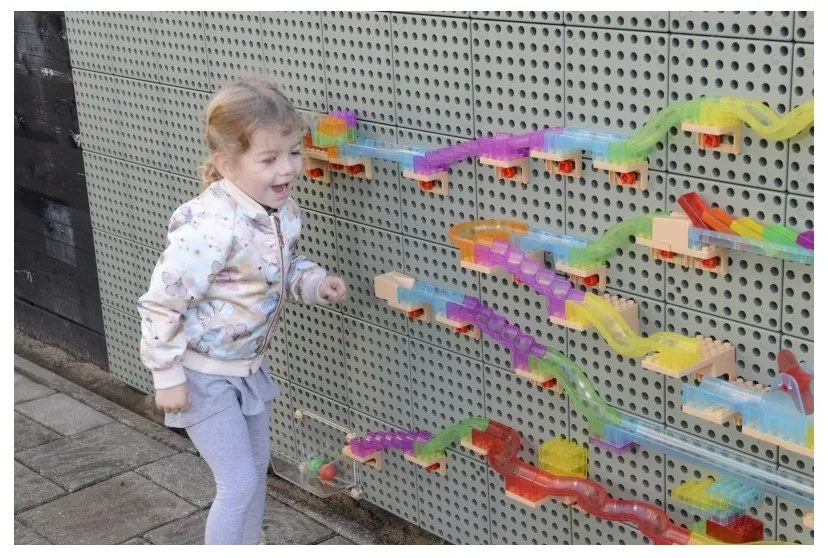 Masterkidz zestaw konstrukcyjny tor dla piłek tablica stem 120elementów