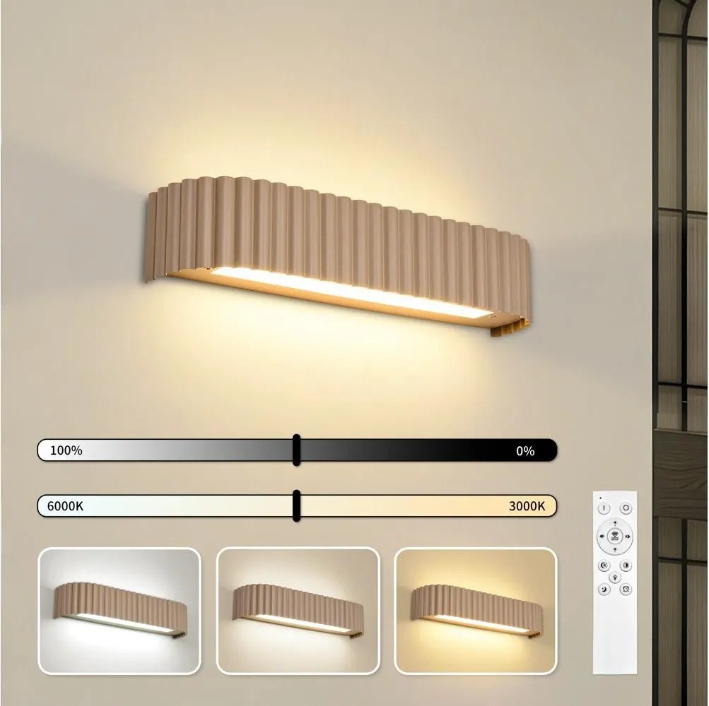 BRILAGI - ściemnialny kinkiet LED FALCON MODERN LED/14W/230V 40 cm beżowy +DO