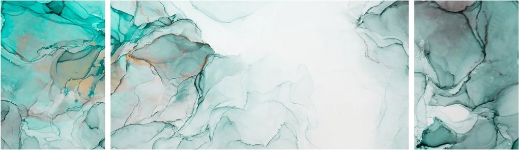 Obraz - Atramentowa abstraakcja 2 (170x50 cm)