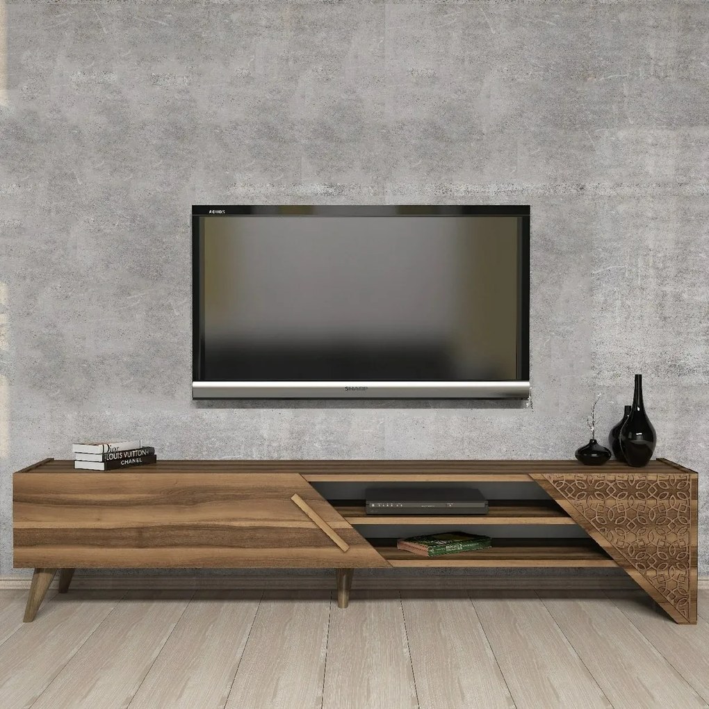 Stolik pod telewizor Beril Walnut
