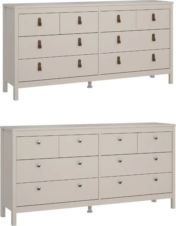 Komoda pokojowa z szufladami Madrid 4+4, kaszmir mat