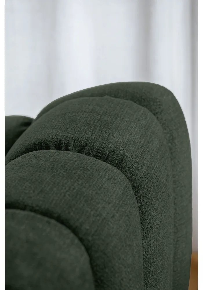 Ciemnozielony narożnik (lewostronny/z szezlongiem) Shell – Miuform