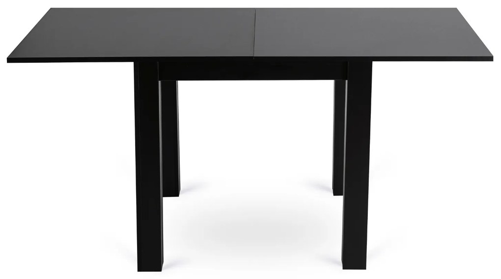 Stół Kwadratowy Rozkładany MAX 80-160 cm Czarny Nowoczesny Loft
