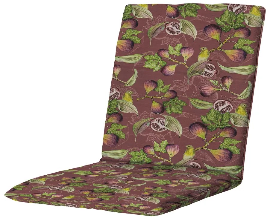 Poduszka na krzesło ogrodowe JASMINE BORDEAUX 97x49 cm, bordo