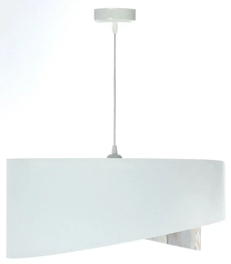 Biało-złota asymetryczna lampa wisząca F8-C05