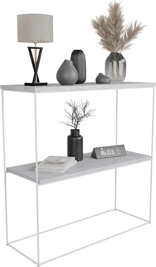 Nowoczesna konsola beton + biały  Z5-T15