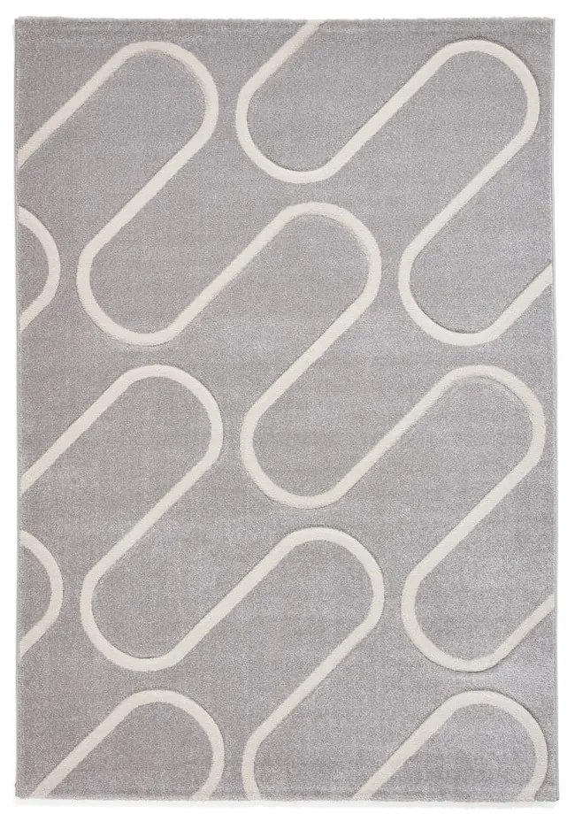 Szary dywan 80x150 cm Linear Curve – Catherine Lansfield