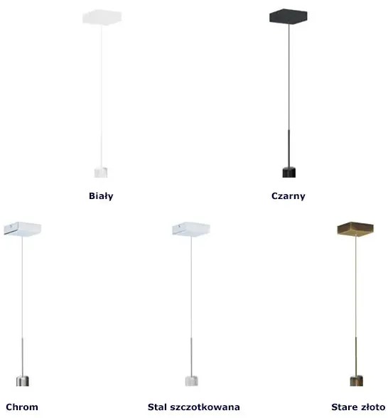 Nowoczesna lampa wisząca na złotym stelażu - M8-D53