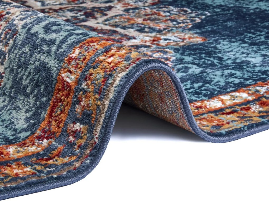 Dywan klasyczny Luxor Rozeta niebieski 120 cm x 170 cm