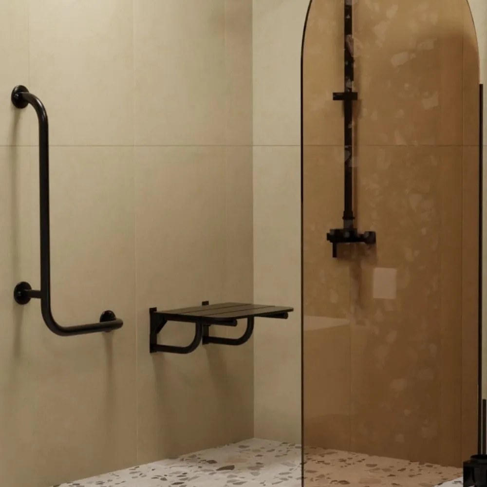 Siedzisko prysznicowe czarne