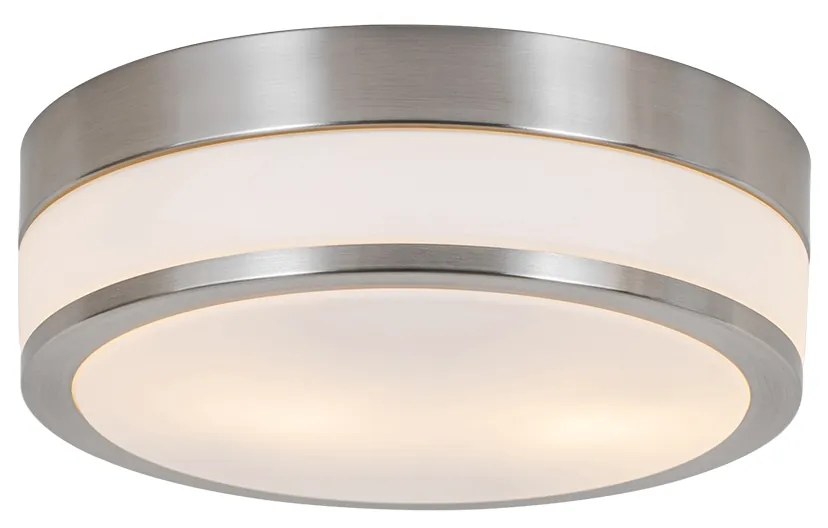 Zewnetrzna Nowoczesna lampa sufitowa zewnętrzna stalowa 28 cm IP44 - Flavi Nowoczesny Oswietlenie zewnetrzne