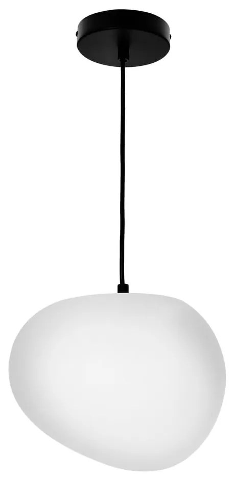 Czarno-biała lampa wisząca ø 25 cm Stones – Candellux Lighting