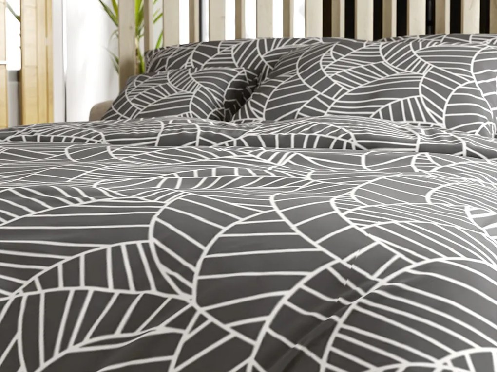 PrzytulneMieszkanie.pl PrzytulneMieszkanie.pl Pościel z mikrofibry CHARCO szara Rozmiar pościeli: 70 x 90 cm | 140 x 200 cm