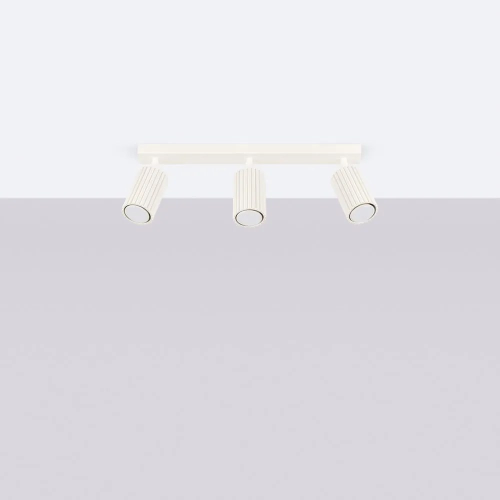 Kremowa lampa punktowa 6,5x45 cm Gleam – Sollux