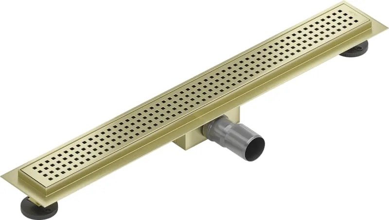 Mexen Flat M08 odpływ liniowy 70 cm, złoty szczotkowany - 1A25070-15
