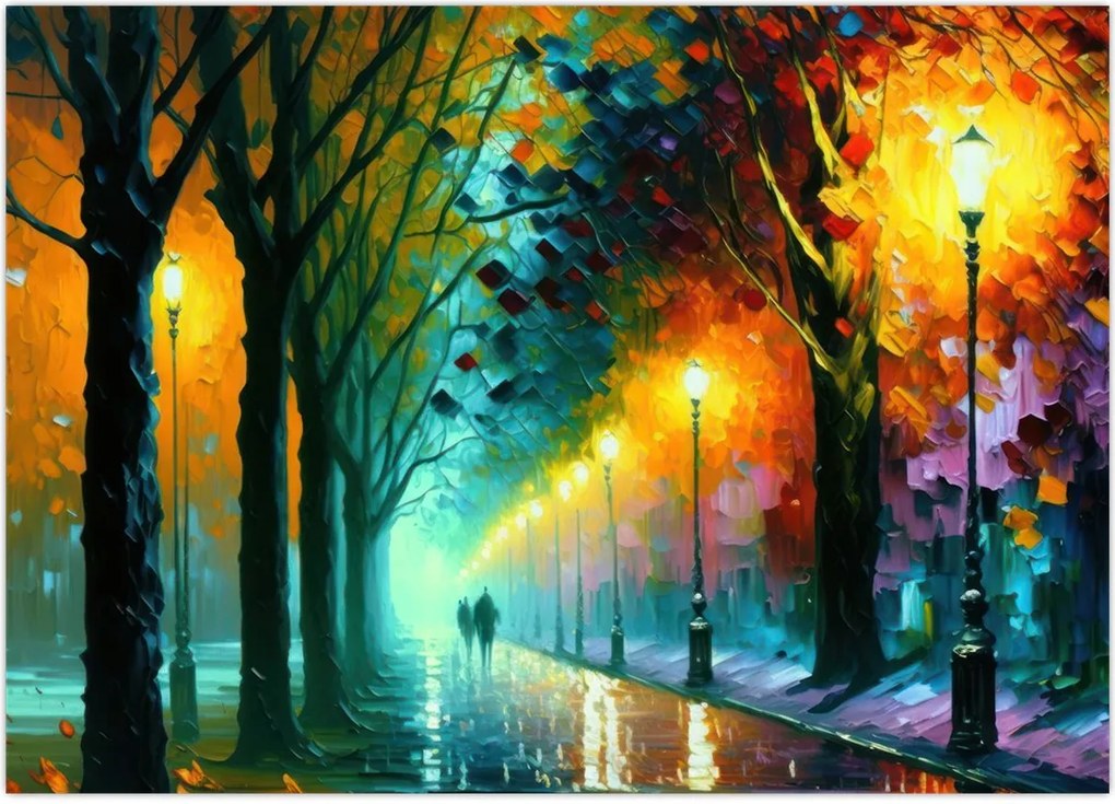 Obraz - Nocny spacer (70x50 cm)