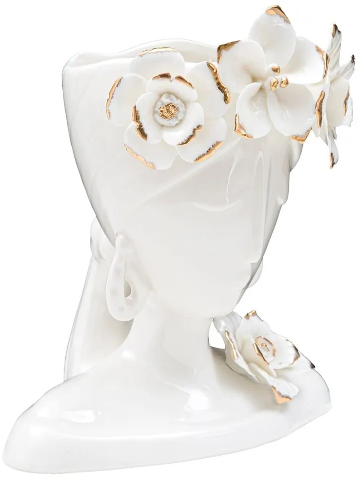 Biały porcelanowy wazon Mauro Ferretti Young Woman