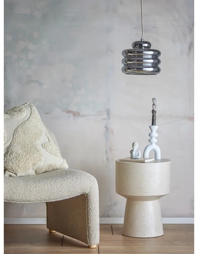 Lampa wisząca w kolorze srebra ze szklanym kloszem ø 24 cm Spike – Bloomingville