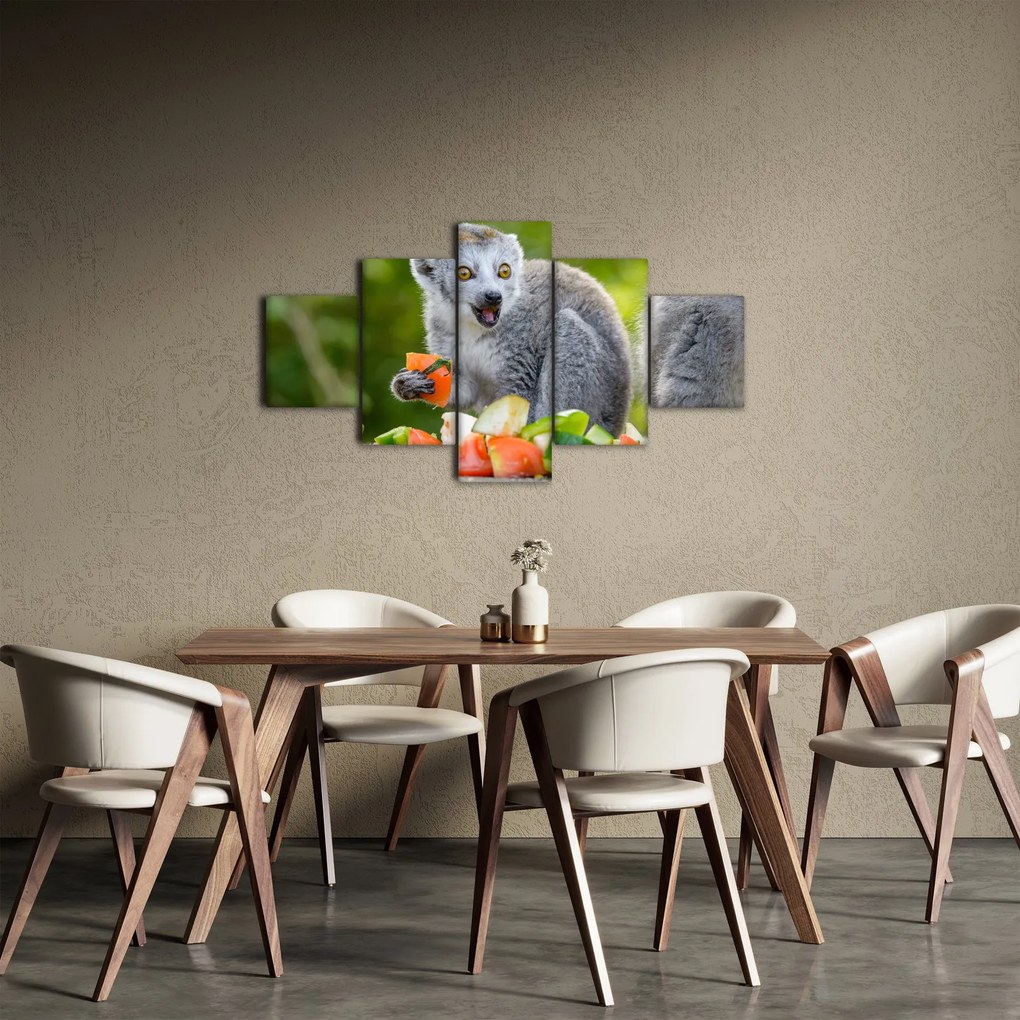 Obraz lemura (125x70 cm)