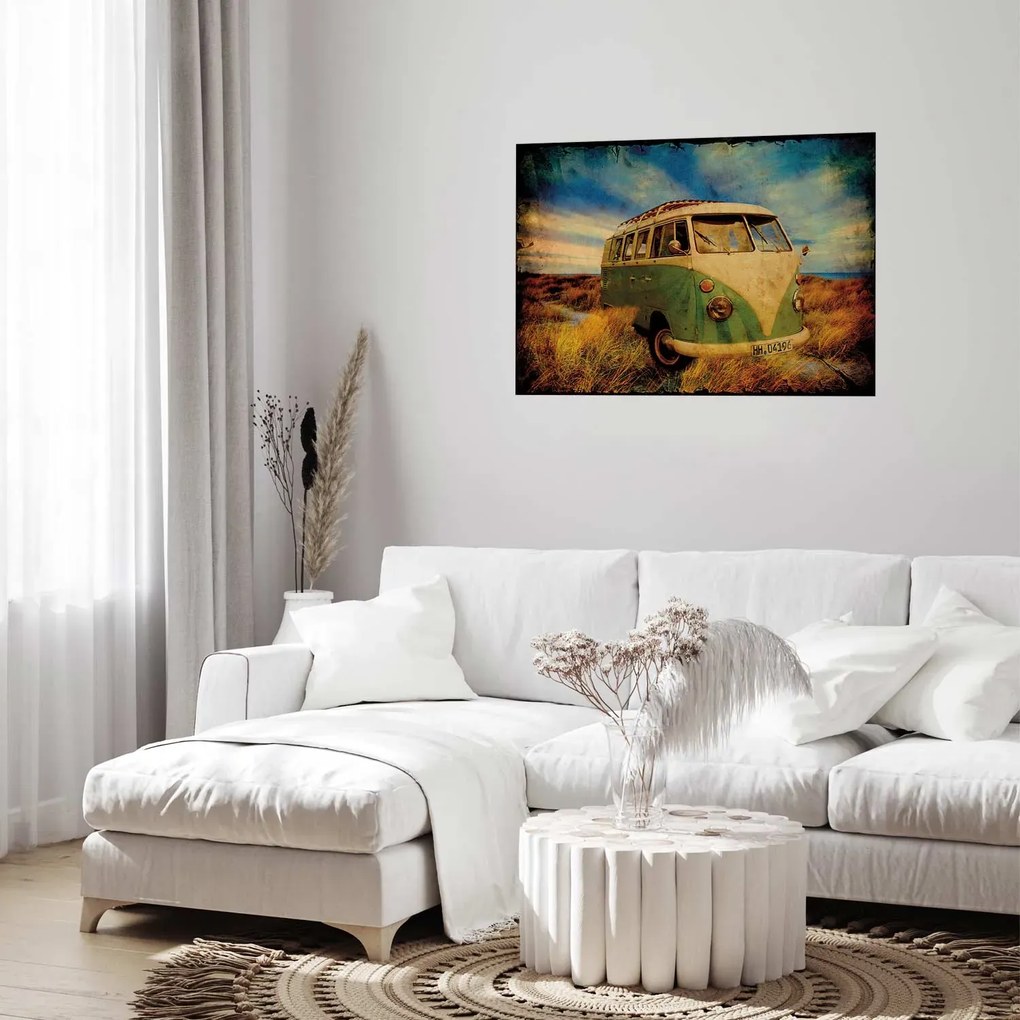 Plakat Retro bus 42x29,7 cm bez ramy bez marginesu ARTGEIST B