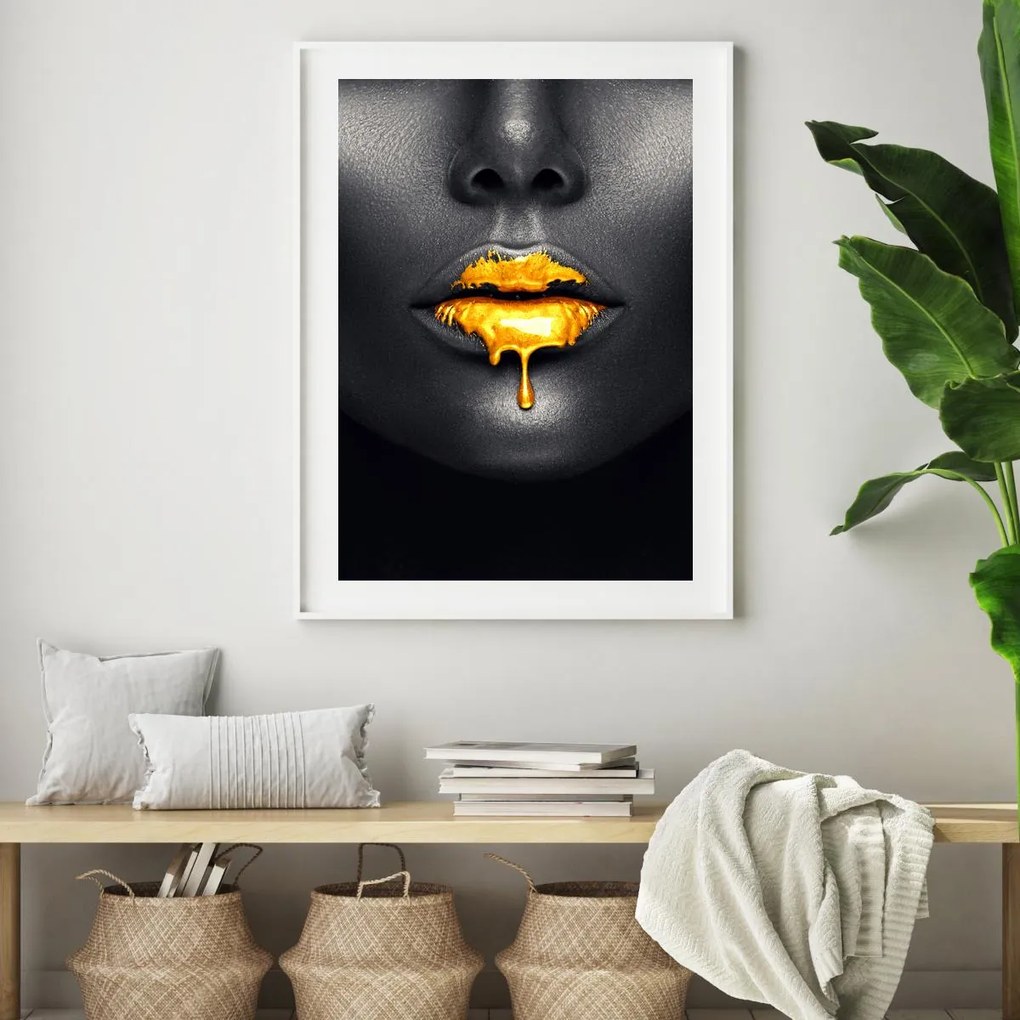 Plakat - Kobiece usta (A4)
