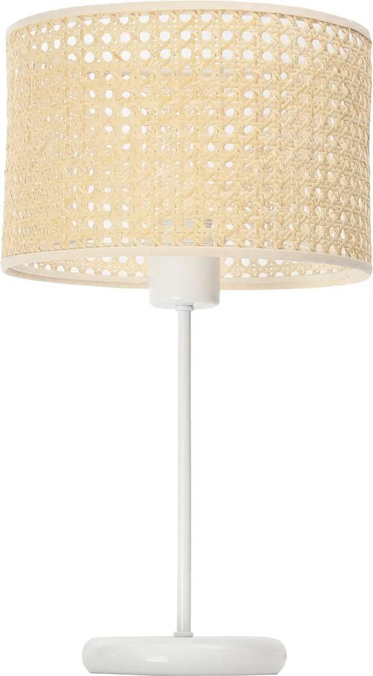 Lampka nocna z rattanowym abażurem Akra