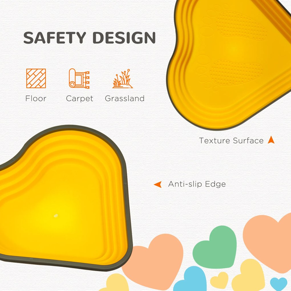 AIYAPLAY Kamienie do Balansu, Zestaw 11 sztuk, Stapelowane &amp; Lekkie, Antypoślizgowe, Do Wewnątrz/Zewnątrz | Aosom PL