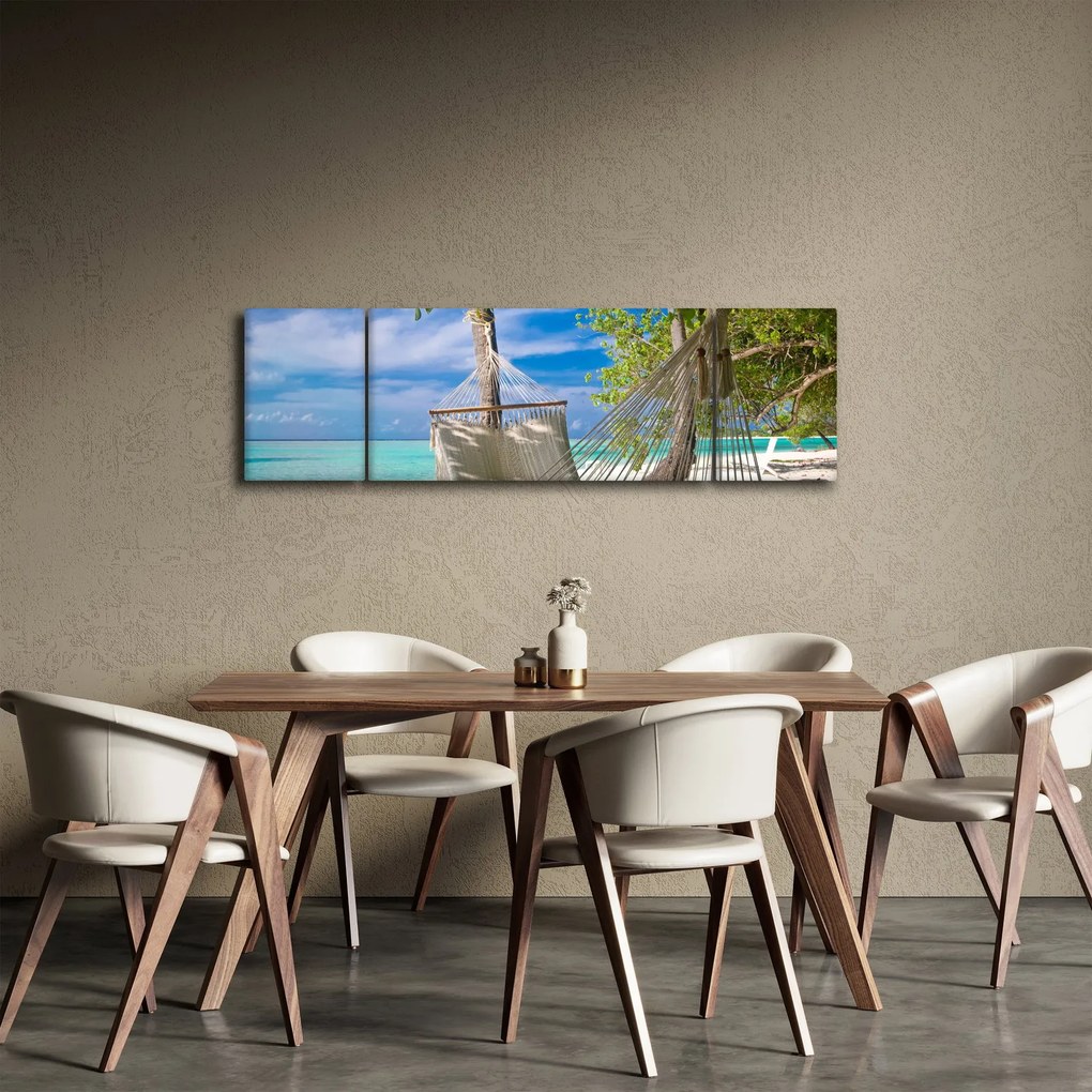 Obraz - Hamak na plaży (170x50 cm)