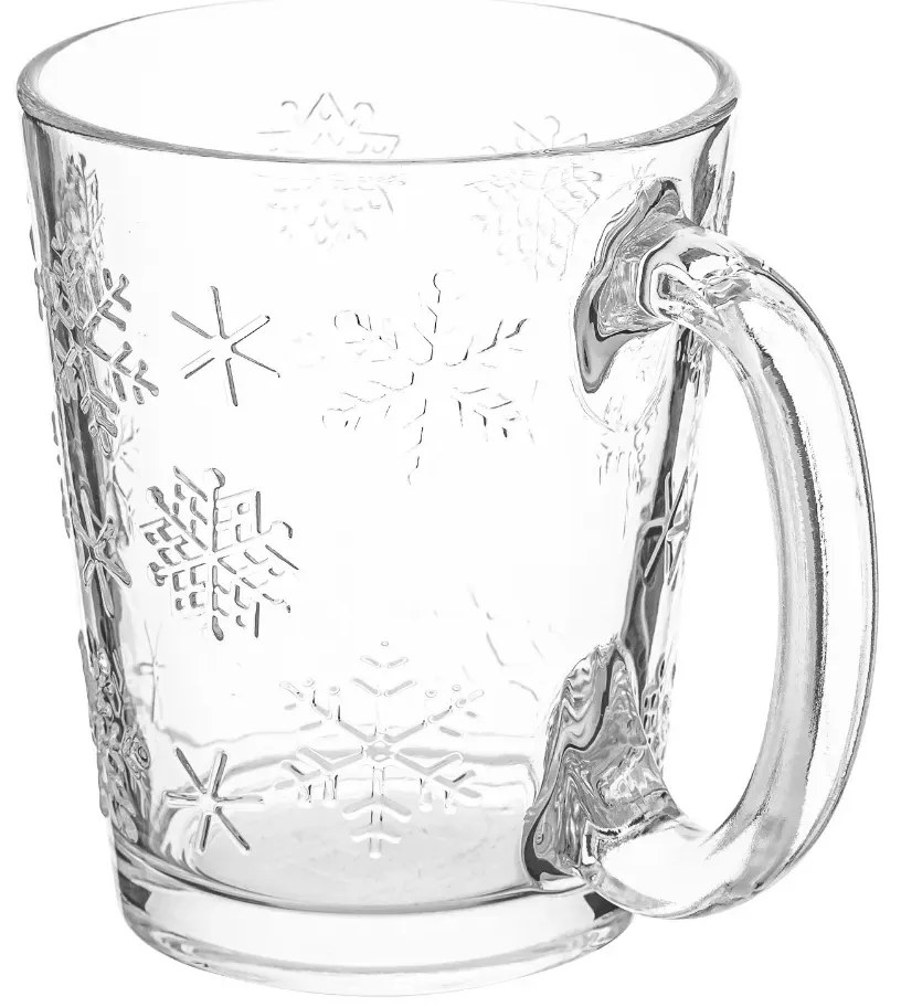 Szklany kubek Altom Płatki śniegu 300 ml