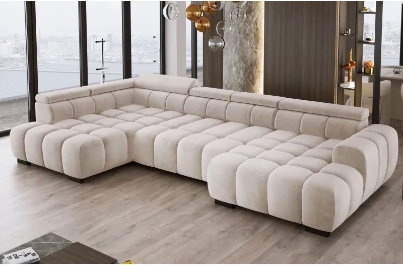 Narożnik BULL XL Lewostronny z elektryczną funkcją regulacji tkanina Salvador 01 WERSAL