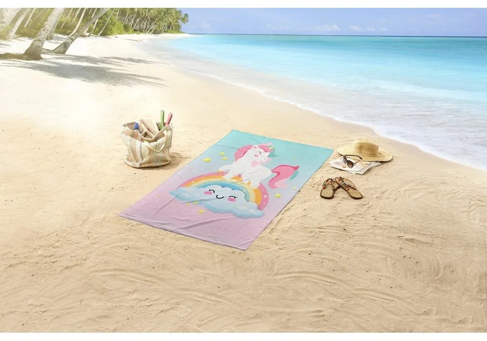 Aksamitny ręcznik plażowy dla dzieci 75x150 cm Sweety – Good Morning