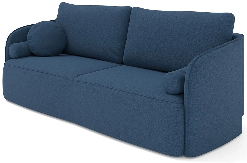 Zielona welurowa sofa z funkcją spania W6-Z15