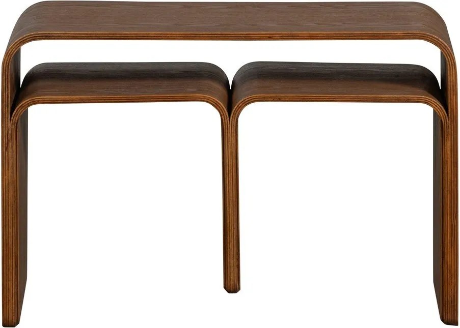 Stolik w dekorze orzecha 32x40 cm Frey – WOOOD