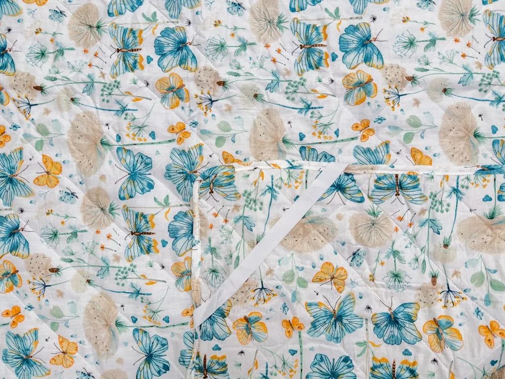 Narzuta na łóżko ELIVINE biały, 100% bawełna Rozmiar: 170 x 210 cm