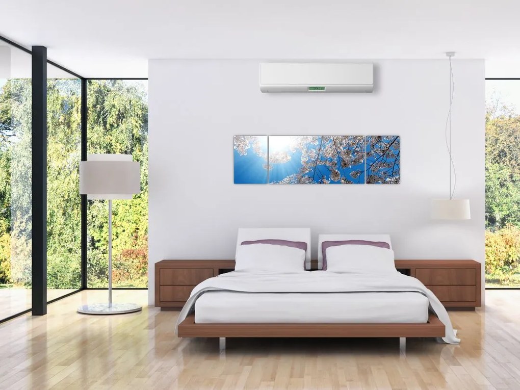 Obraz - Wiśniowe kwiaty (170x50 cm)